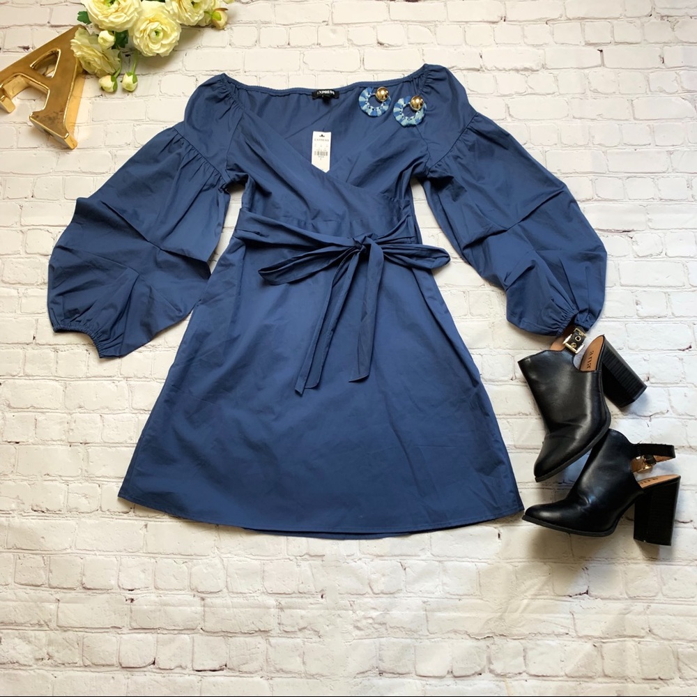 Express | Dresses | Sz 2 |Off Shoulder Puff Sleeve